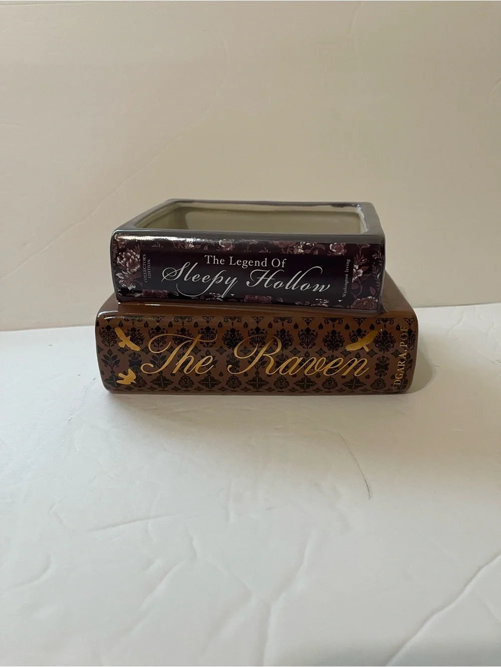 Book Candle features Sleepy Hollow/Raven Book Candle “Pumpkin Spice” - NWT **